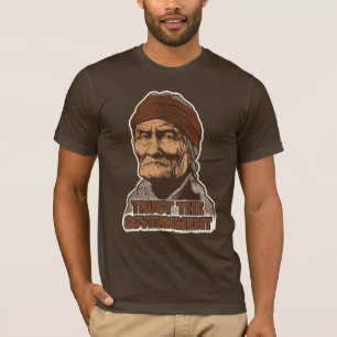 Geronimoの信頼政府のTシャツ Tシャツ