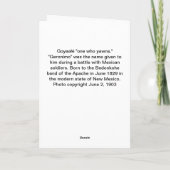 Geronimoの年齢74 カード (裏面)