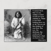 Geronimo ポストカード (正面)