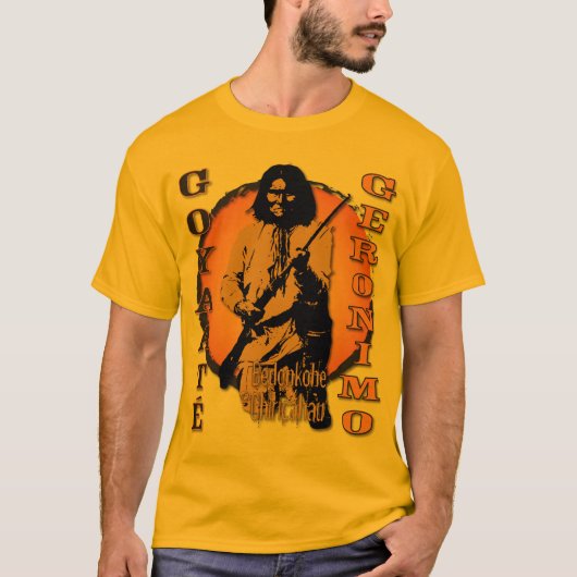 Geronimo Bedonkohe Chiricahuaのリーダー Tシャツ (正面)