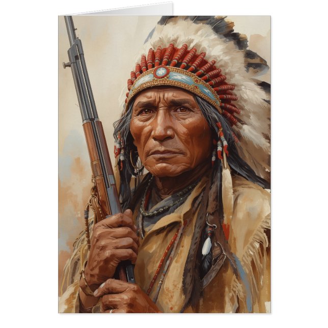 Geronimo Indian Chief Warrior Portrait (正面)
