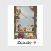 Gerrit van Honthorst – バルコニーのミュージカルグループ シール (シート)