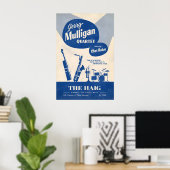 Gerry Mulligan - Chet Baker jazz poster - Live at ポスター (ホームオフィス)