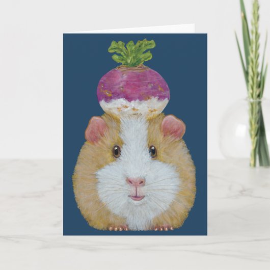 Gertie the guinea pig card カード (正面)