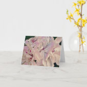 Gertie's Garden Art Note Cardからのピンクジェラニウム カード (黄色い花)