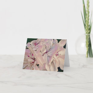 Gertie's Garden Art Note Cardからのピンクジェラニウム カード