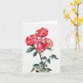 Gertie's Garden Art Note CardからRed Rose Bunch カード (黄色い花)