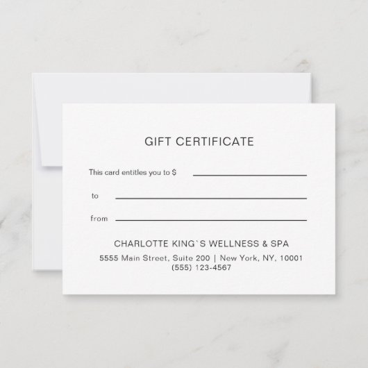 GESCHÄFTSBESCHEINIGUNG (裏面)