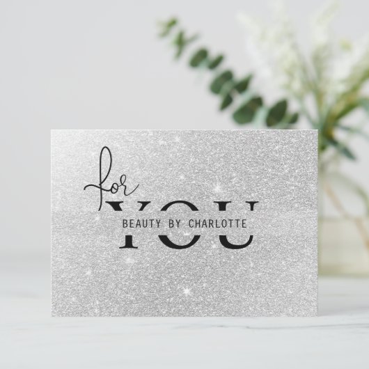 GESCHÄFTSBESCHEINIGUNG | Glitter | für Sie (スタンド正面)