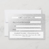 GESCHÄFTSBESCHEINIGUNG | Glitter | für Sie (裏面)