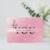 GESCHÄFTSBESCHEINIGUNG | Glitter | für Sie (スタンド正面)