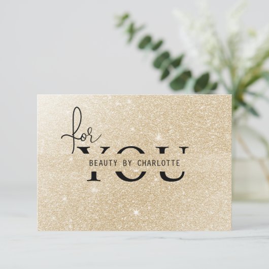 GESCHÄFTSBESCHEINIGUNG | Glitter | für Sie (スタンド正面)