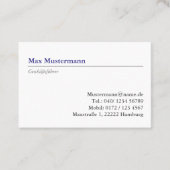 geschäftsführer Visitenkarte 名刺 (正面)