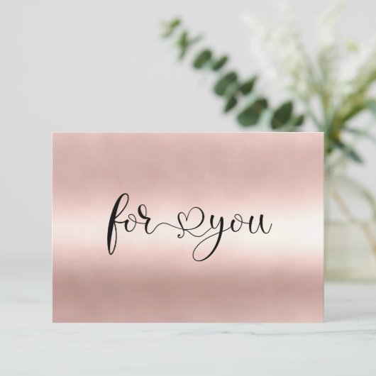 GESCHÄFTSGESCHENKZERTIFIKAT | for you (スタンド正面)