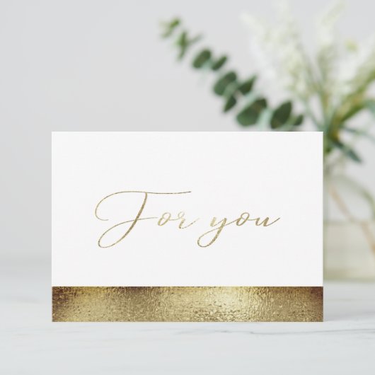 GESCHÄFTSGESCHENKZERTIFIKAT | Modern Gold (スタンド正面)