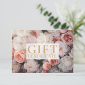 GESCHÄFTSKONTROLLBESCHEINIGUNG | Modern | Floral | (スタンド正面)