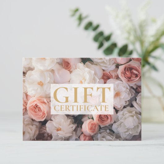 GESCHÄFTSKONTROLLBESCHEINIGUNG | Modern | Floral | (スタンド正面)