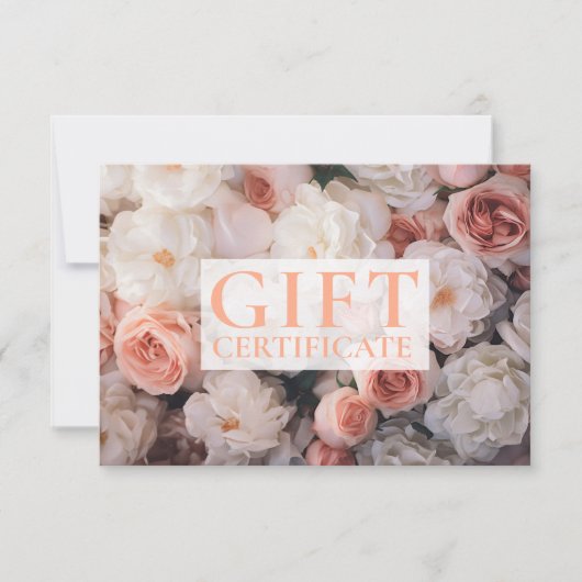 GESCHÄFTSKONTROLLBESCHEINIGUNG | Modern | Floral | (正面)