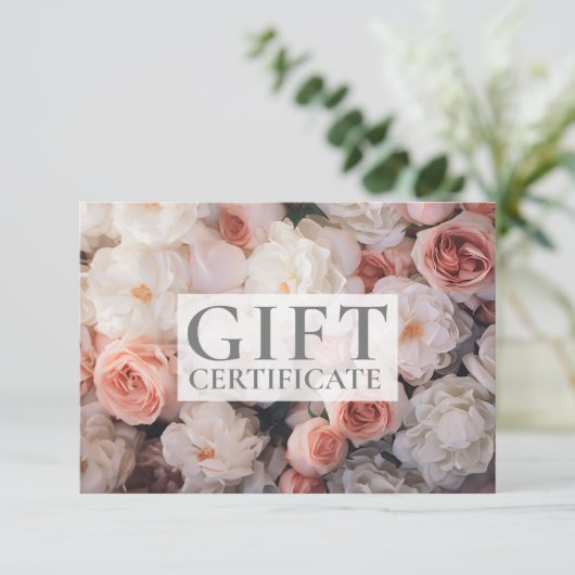 GESCHÄFTSKONTROLLBESCHEINIGUNG | Modern | Floral | (スタンド正面)