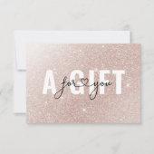 GESCHATSGESCHENKZERTIFIKAT | Rosegoldグリッター (正面)