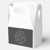 Geschenk Box mit schlichtem Cupcake Design フェイバーボックス (オープン)