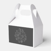 Geschenk Box mit schlichtem Cupcake Design フェイバーボックス (正面サイド)