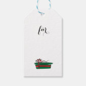 Geschenkanhänger Frohe Weihnachten ギフトタグ (正面)