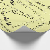 Geschenkpapier Danke zum Abschied ラッピングペーパー (角)