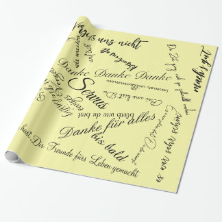 Geschenkpapier Danke zum Abschied ラッピングペーパー