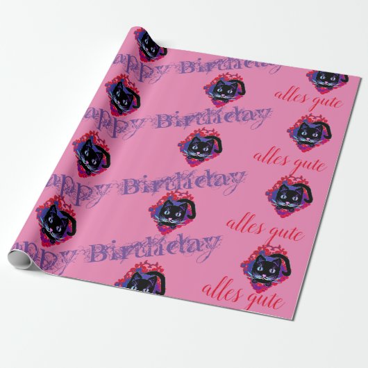 Geschenkpapier  Geburtstag ラッピングペーパー (アンロールド)