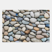 Geschenkpapier - Kieselsteine ラッピングペーパーシート (正面3)