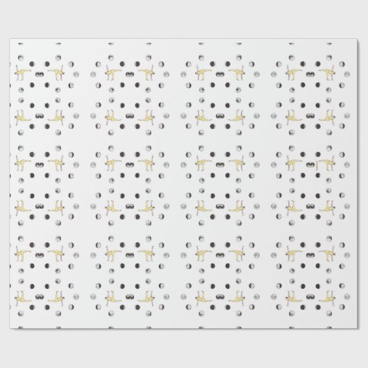 Geschenkpapier mit Yoga-Design ラッピングペーパー (フラット)