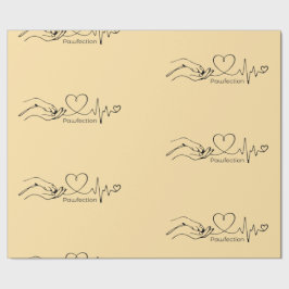 Geschenkpapier Pawfection - One-Line-Art ラッピングペーパー