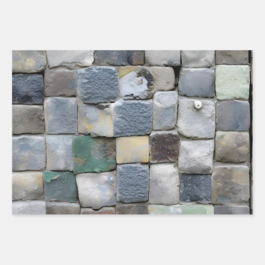 Geschenkpapier - Pflastersteine ラッピングペーパーシート (正面)