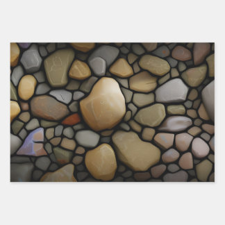 Geschenkpapier - Steine ラッピングペーパーシート