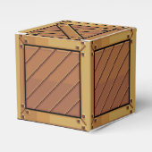 Geschenkschachtel "Holzkiste" Pixel-Art フェイバーボックス (正面サイド)