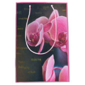Geschenktüte mit Orchidee ミディアムペーパーバッグ (正面)