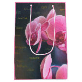 Geschenktüte mit Orchidee ミディアムペーパーバッグ (裏面)