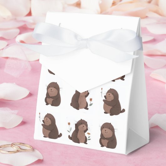 Geschenktüte "Otto der braune Maulwurf" フェイバーボックス (ウェディング)