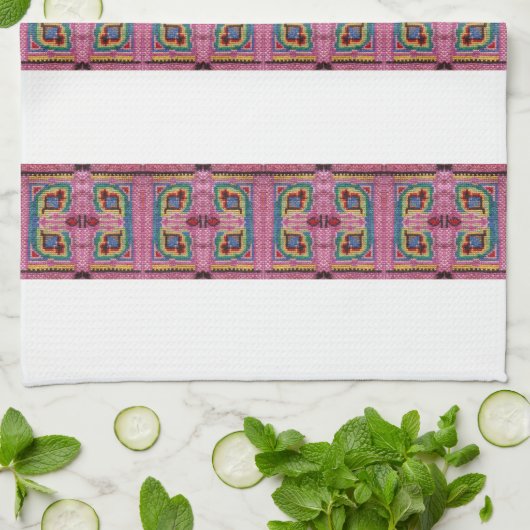 Geschirrtuch mit Omas Besticken キッチンタオル (折り畳み)