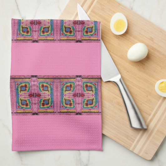 Geschirrtuch mit Omas Besticken キッチンタオル (四つ折り)