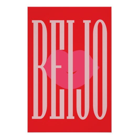 Geschmackvolles Poster; Beijo = Kuss ポスター (正面)