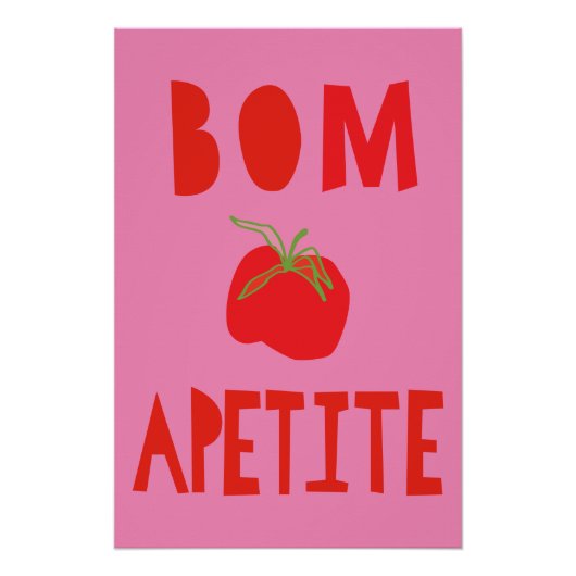 Geschmackvolles Poster; Bom Apetite=Guten Appetit ポスター (正面)