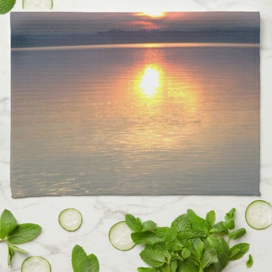 Geschurtuch Sonenuntergang参照 キッチンタオル (折り畳み)