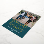 Geseende Kersfeses Afrikaansクリスマスエレガント, 箔シーズンカード (回転した状態)