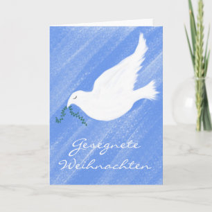 Gesegnete Weihnachtenの平和な鳩 シーズンカード