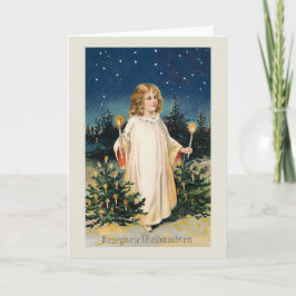 「Gesegnete Weihnachten」Vintageクリスマスカード シーズンカード