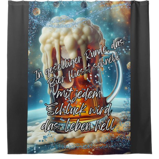 Geselliges Bier  シャワーカーテン (正面)