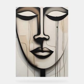 Gesicht - face アクリルサイン