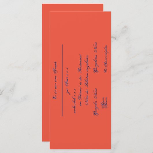 Gestaltbare Einladung – Einladungskarte (正面/裏面)